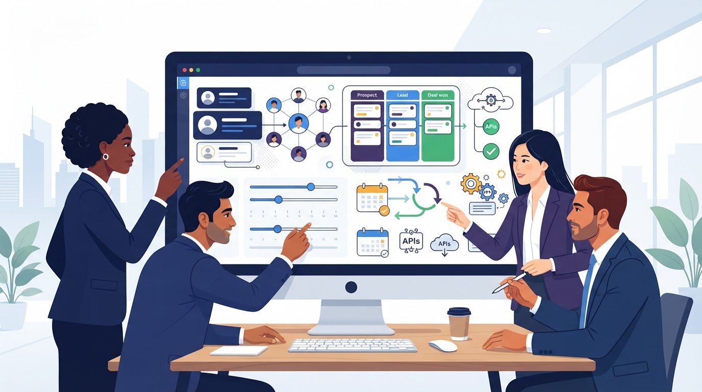CRM desktop options for pricing, contact management and pipelines